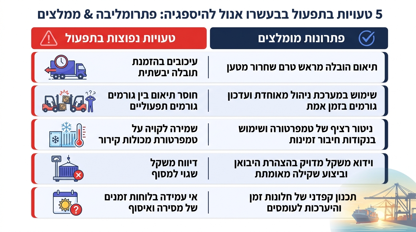 מערכות ניהול מסוף מכולות ואופטימיזציה תפעולית