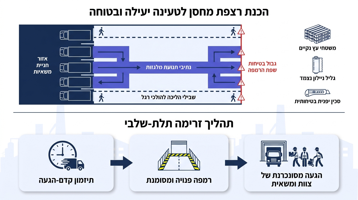 הכנת מחסן לקראת פריקת מכולה - סדר הפעולות הנכון